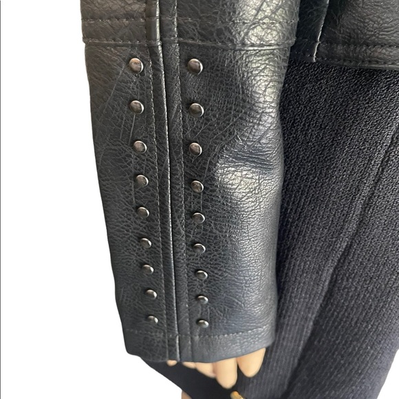New Ana a new aprobach black leather jacket size small - Picture 9 of 15